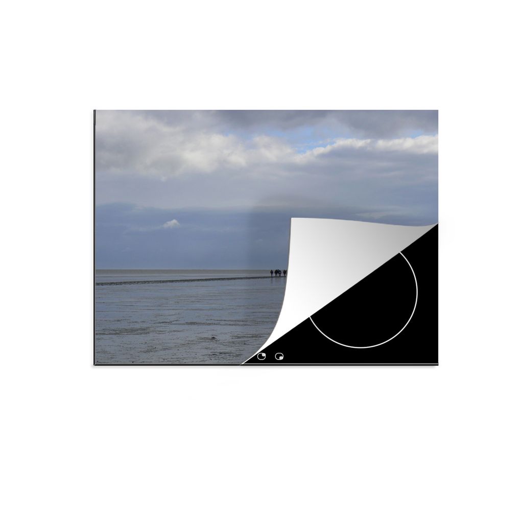 KitchenYeah Herdabdeckplatte Wattenmeer - Strand - Ameland , 75x52cm, Küche Deko, Glaskeramikkochfeld Herdabdeckung, Abdeckplatte fùr Kochfeld