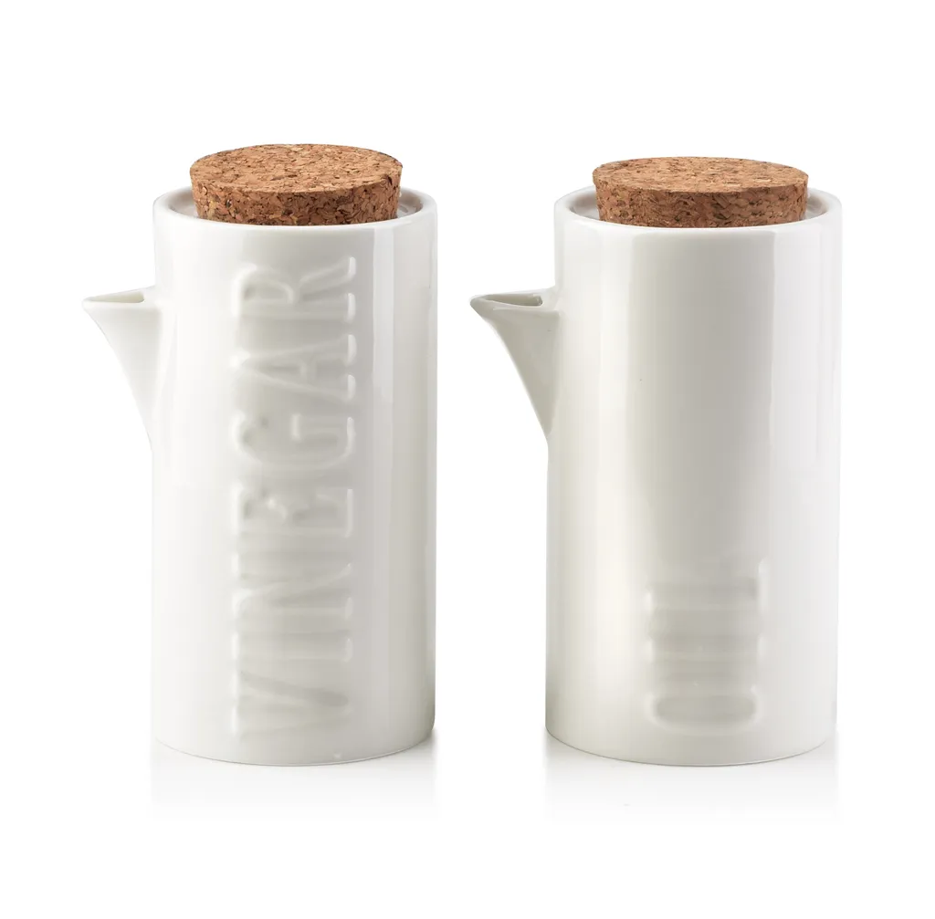 Set de carafes en porcelaine MODERN LIFE 2x200 ml HOMLA pour la table