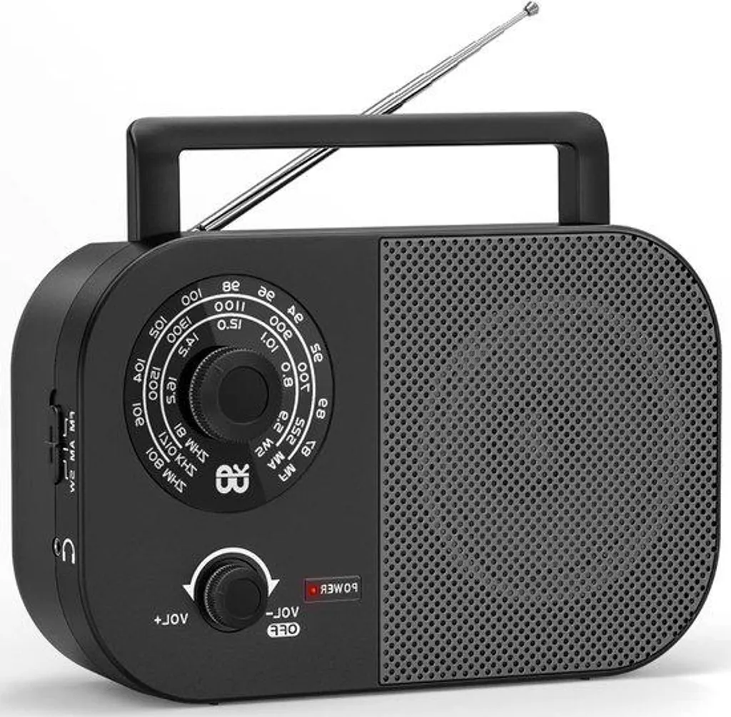 Poste de radio multibande portable transistor secteur et piles noir