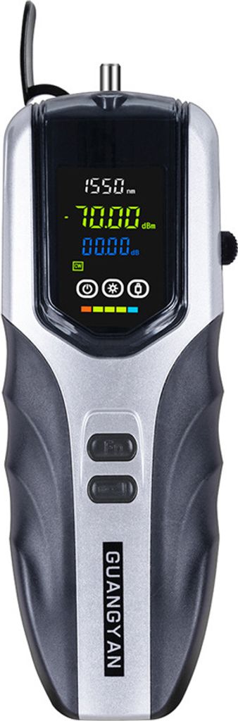 Tragbarer optischer Leistungsmesser, wiederaufladbarer Glasfaser-Leistungstester, LCD-Display, unterstuetzt 7 Testwellenlaengen mit LED-Licht