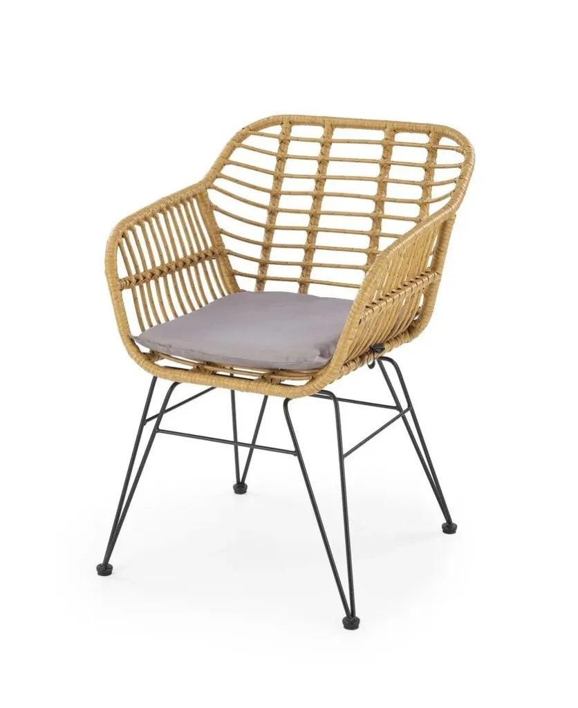 Chaise de Salle à Manger K541 Grise et Noire au Style Scandinave Chic