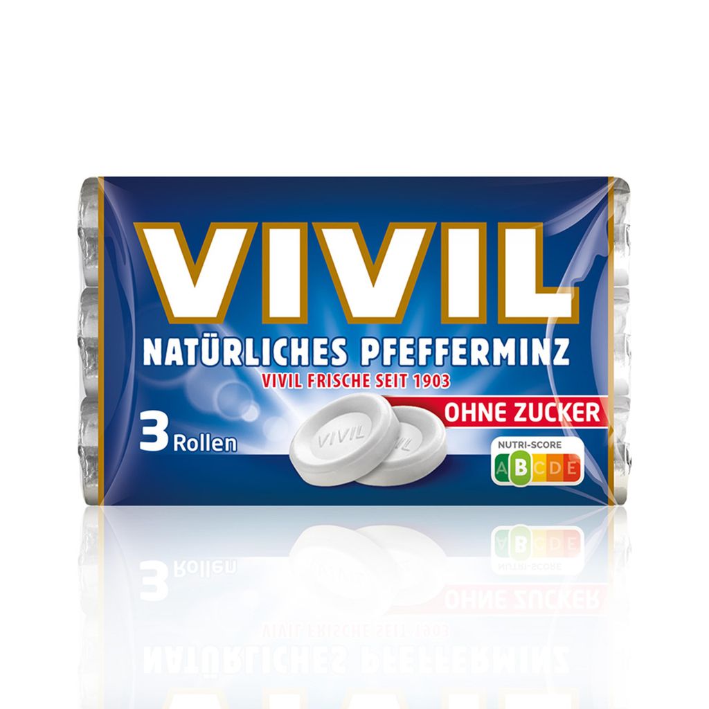 VIVIL® Pfefferminz ohne Zucker Bonbons 84,0 g Produktbild 