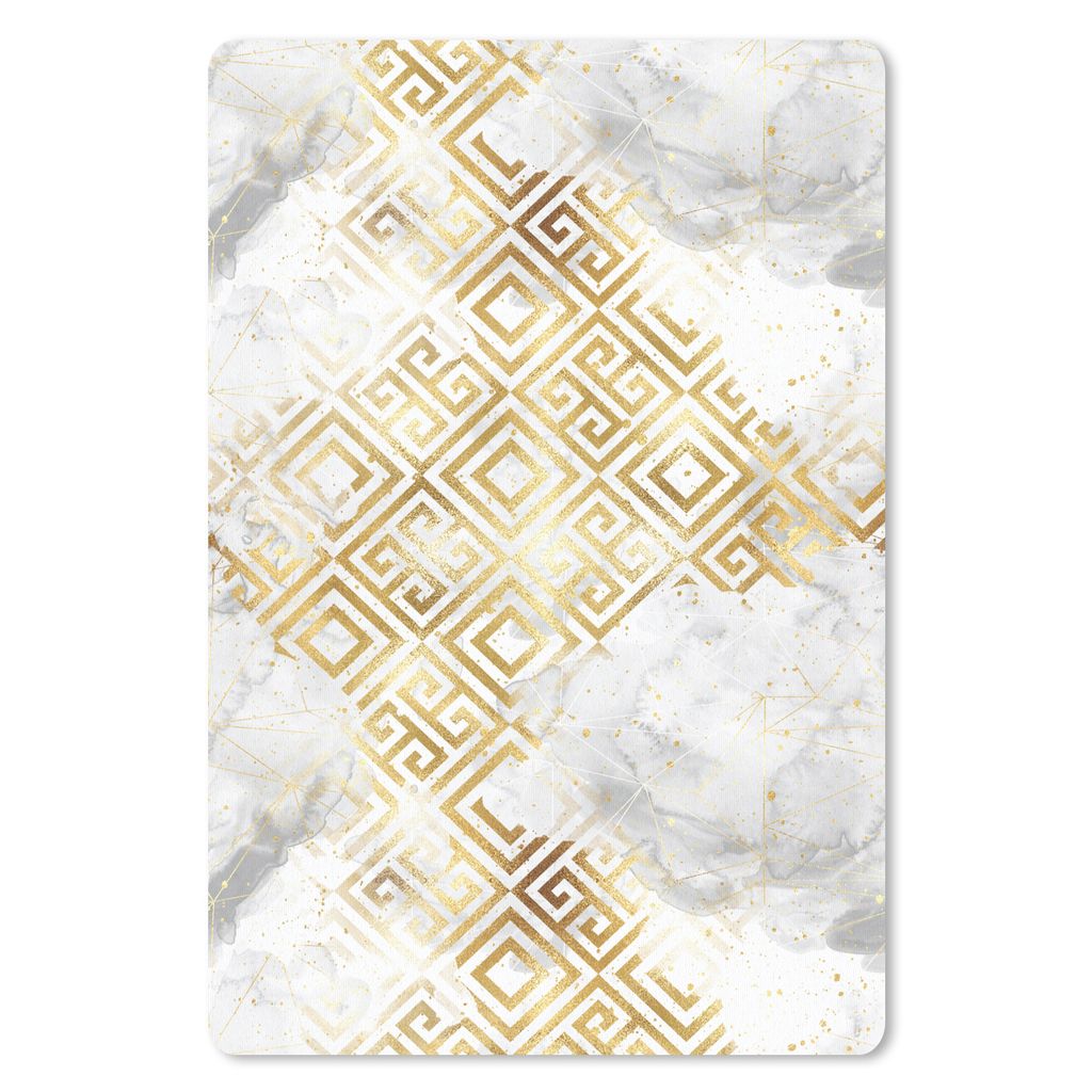MuchoWow Mauspad Mousepad Gold - Marmor - Muster - Geometrie 40x60 cm - Mousepads - Maus Mat - Pad - Mausunterlage - Schreibtisch Accesoire