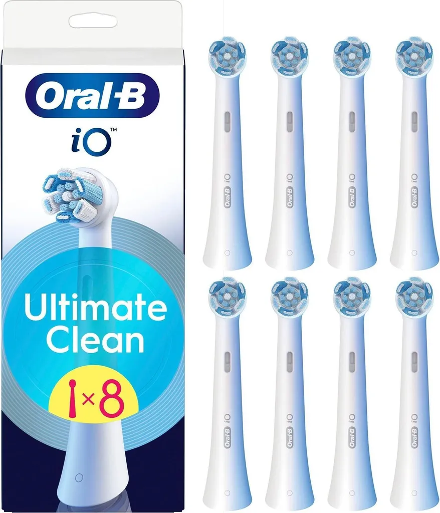 Éliminez la plaque avec les têtes de brosse iO Ultimate Clean pack de 8