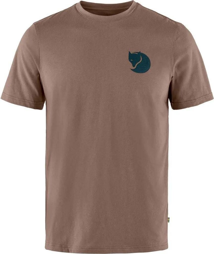 Fjällräven Walk With Nature Kurzarm-t-shirt Braun L Herren Braun L