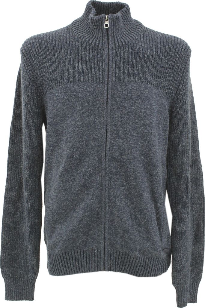 30037 Pierre Cardin, , Herren Strickjacke, Mittelstrick, blau , M