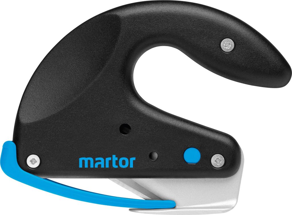 MARTOR SECUMAX OPTICUT Sicherheitsmesser mit Industrieklinge, Schaumstoffmesser, Folienmesser mit teflonisiertem Gleitfuß, Schnitttiefe max. 7 mm