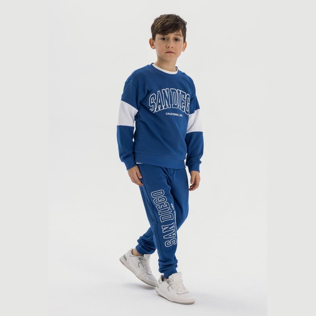 Minoti Jogginghose Baumwolle Dunkelblau Gr. 116 für Jungen