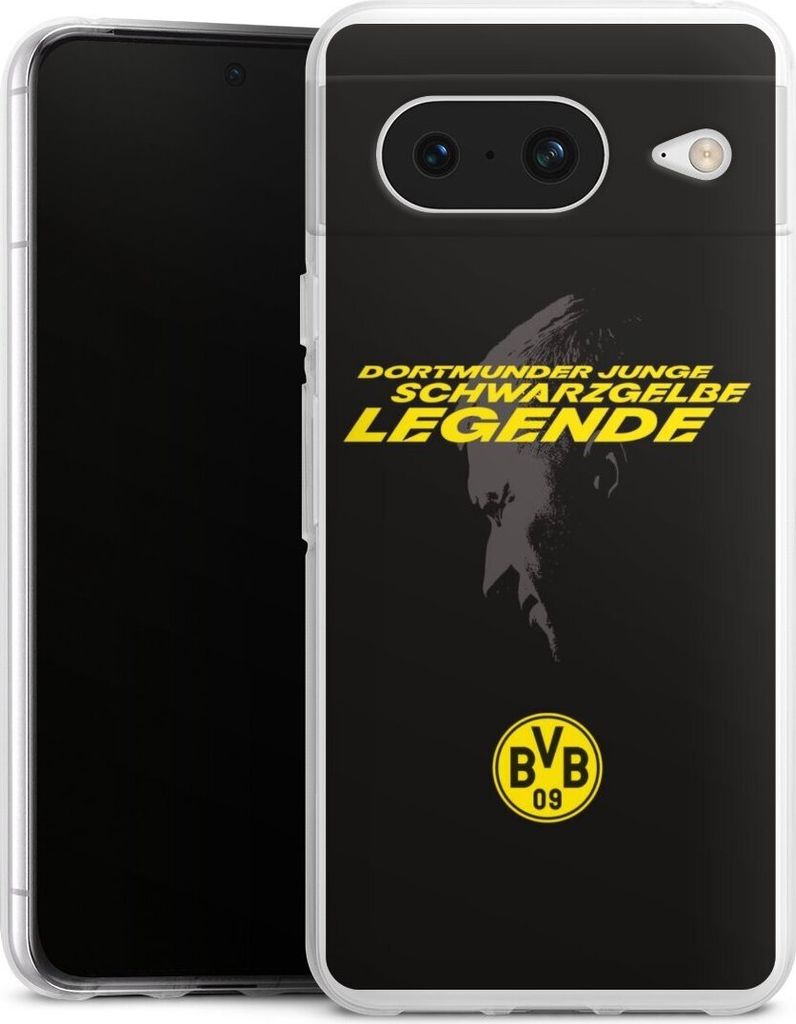 DeinDesign Handyhülle für Google Pixel 8 Silikon Hülle Case Smartphone Schutzhülle BVB Borussia Dortmund Marco Reus
