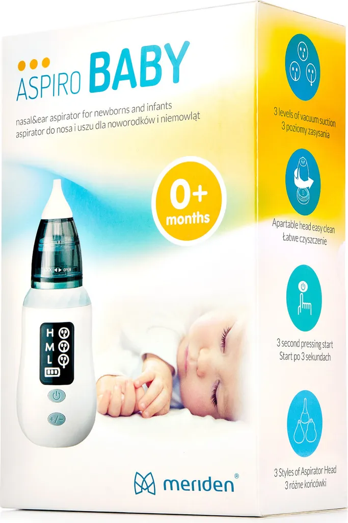 Aspirateur nasal électrique MERIDEN ASPIRO BABY pour bébé et nourrisson