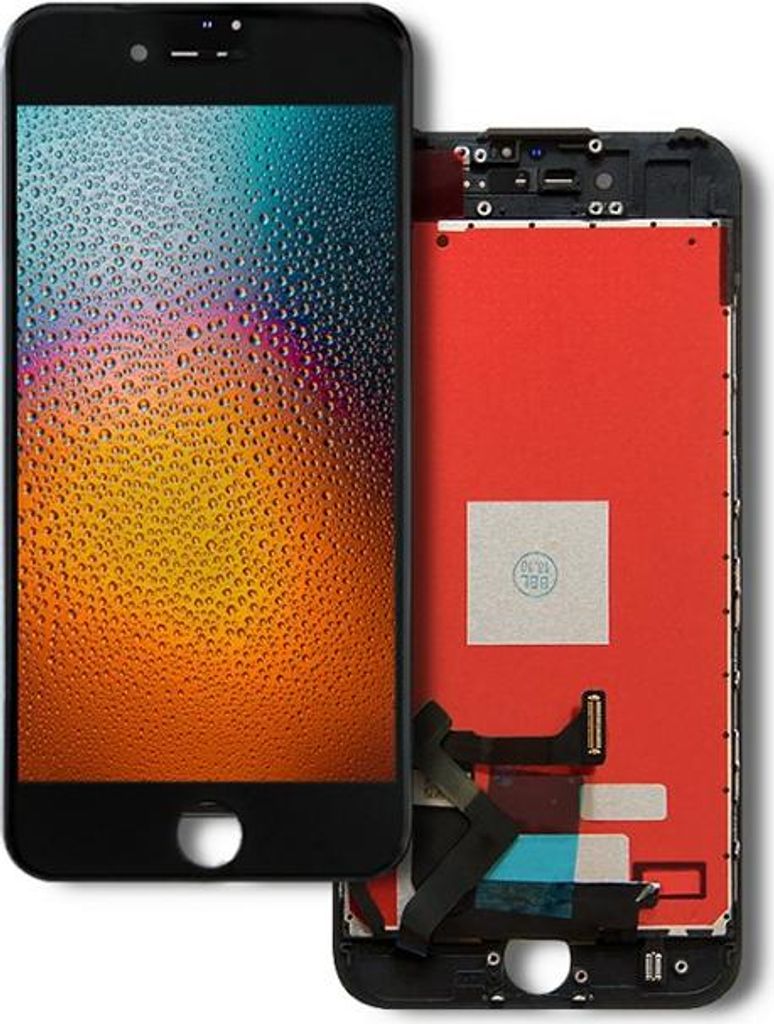 Qoltec LCD Touchscreen Display für iPhone 7 | Schwarzer Rahmen