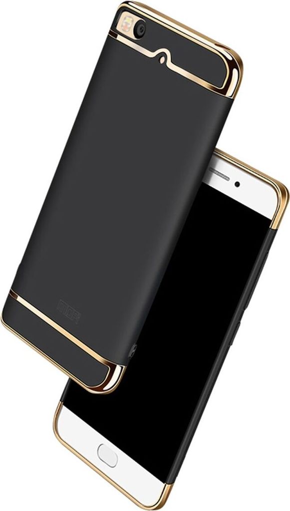 Handy Hülle Schutz Case für Xiaomi Mi 5s Bumper 3 in 1 Cover Chrom Rose Gold