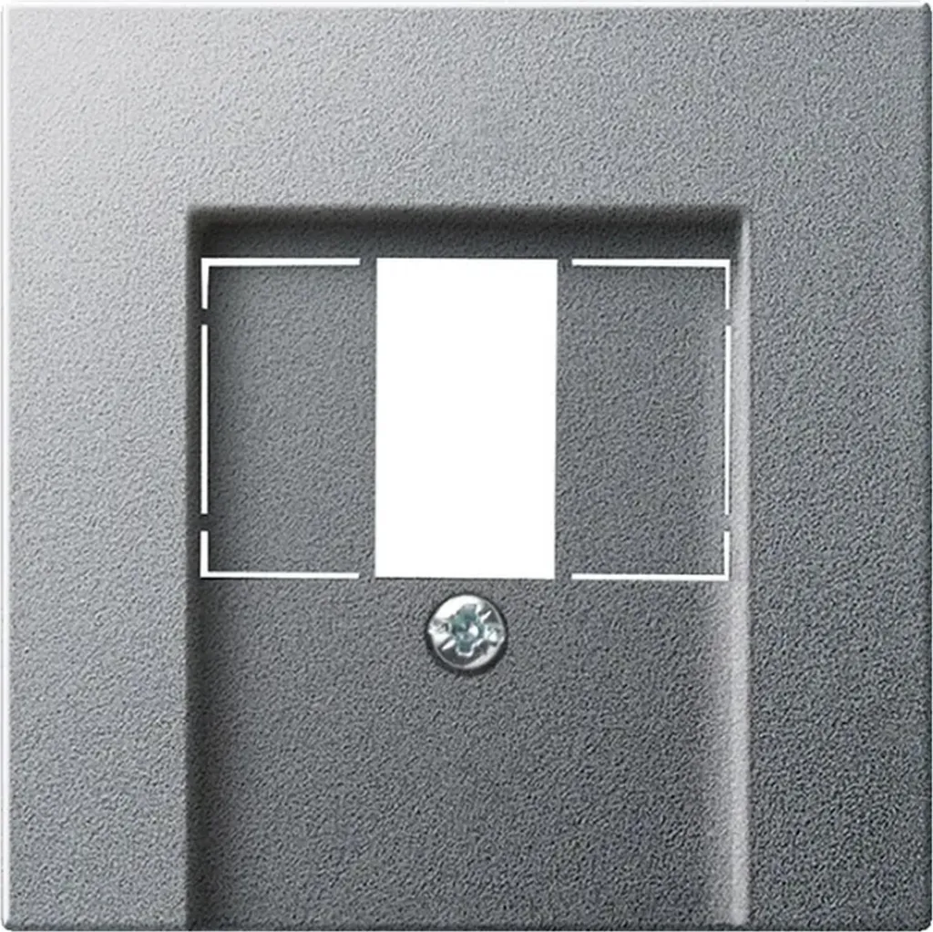 Cache Gira TAE USB Aluminium - Finissez proprement vos prises Système 55