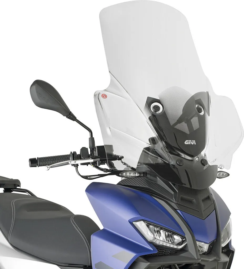 Pare-brise transparent invisible pour protection vent et pluie en moto