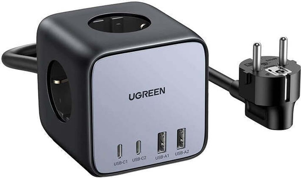 UGREEN 60113 DigiNest Cube Power Strip (3 AC outlets +  65W Obrázok produktu 