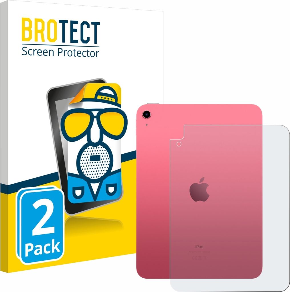 2x BROTECT Schutzfolie für Apple iPad A16 11" WiFi 2025 (Rückseite, 11. Gen.) Displayschutz Displayschutzfolie Folie Matt Entspiegelungsfolie