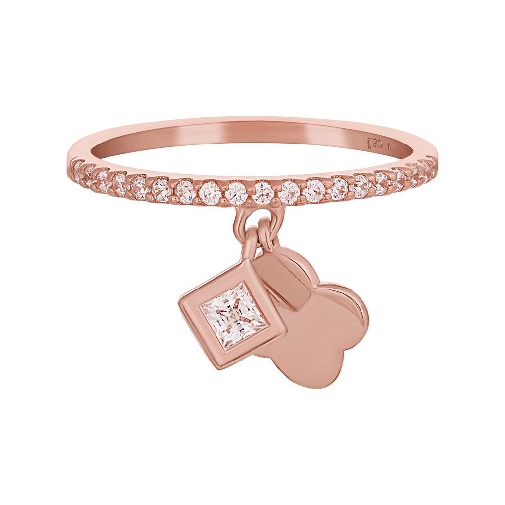 cai Ring 925/- Sterling Silber rot 052 (16,6) Zirkonia 360272483-2