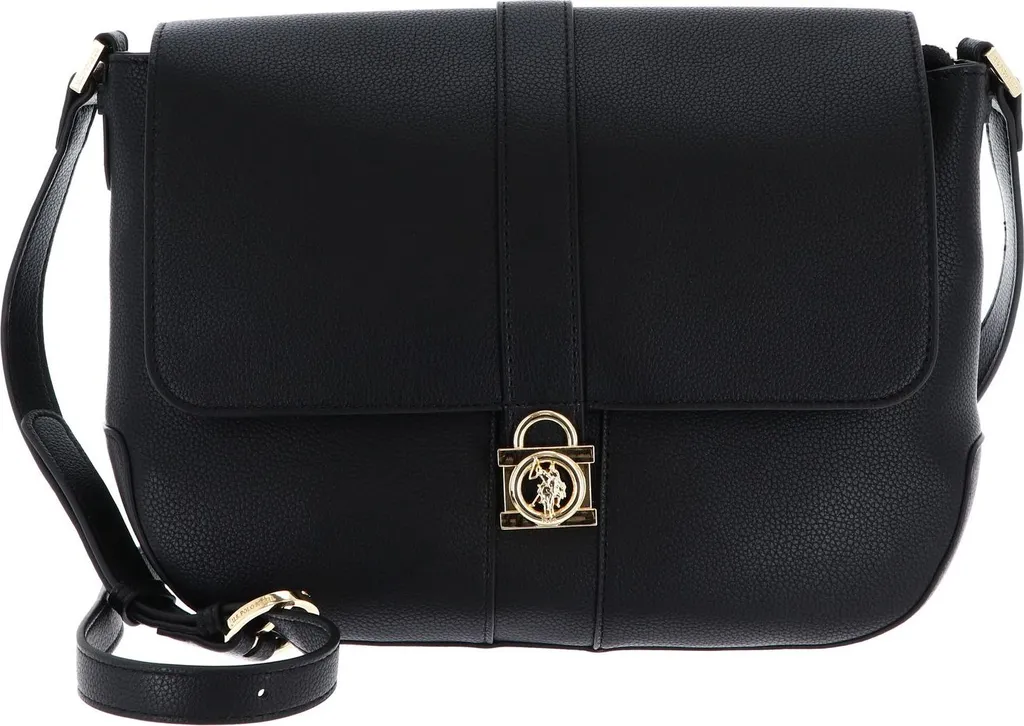 U.S. POLO ASSN. borsa a tracolla Winterberry Flap Bag Black nero