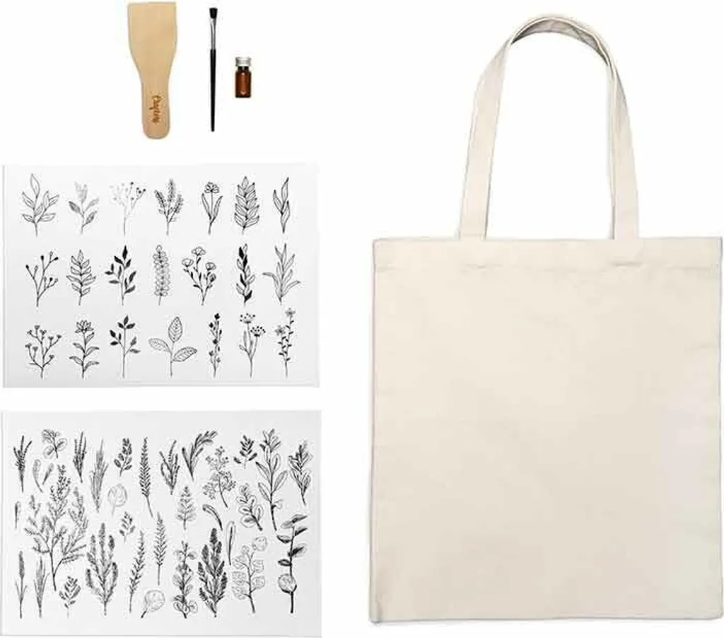 Sac shopping personnalisé à motifs floraux noirs - Tote bag chic XL