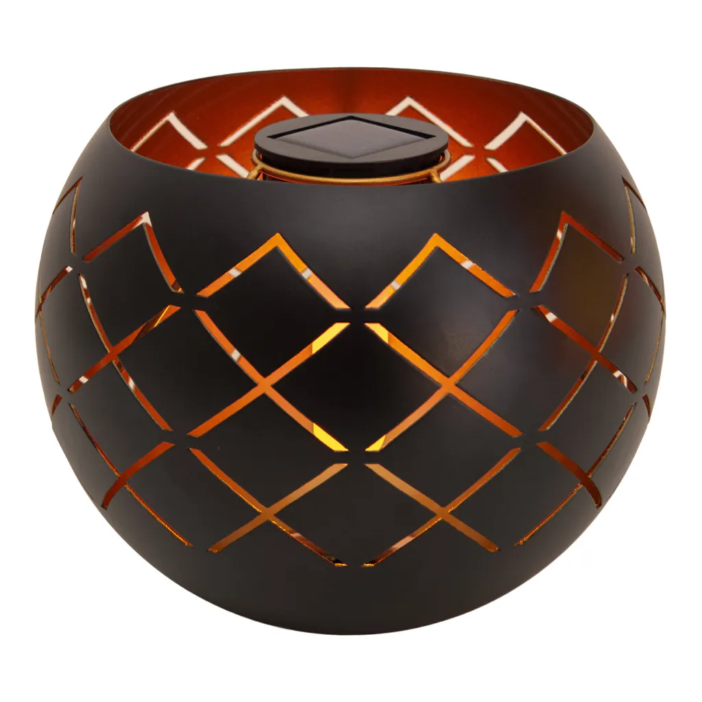 Lampe solaire à poser Bowl - Décoration lumineuse LED sans fil extérieur