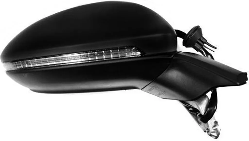 Rétroviseur complet côté passager pour VW Golf VII miroir dégivrant noir