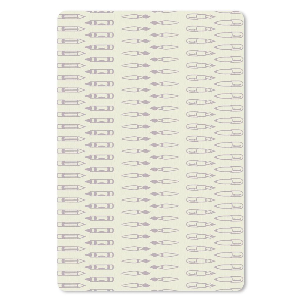 MuchoWow® Mauspad Mousepad Bleistift - Schablonen - Pinsel Produktbild 