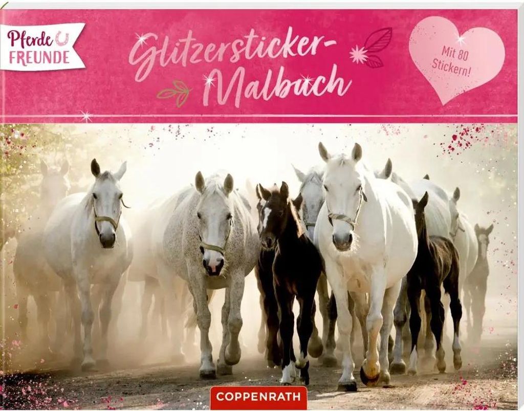 Pferdefreunde - Glitzersticker-Malbuch