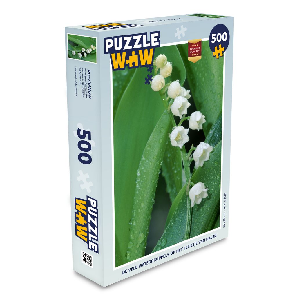 MuchoWow Puzzle 500 Teile Die vielen Wassertropfen auf der Lilie von Dalen - Denken - Spiel - Toy