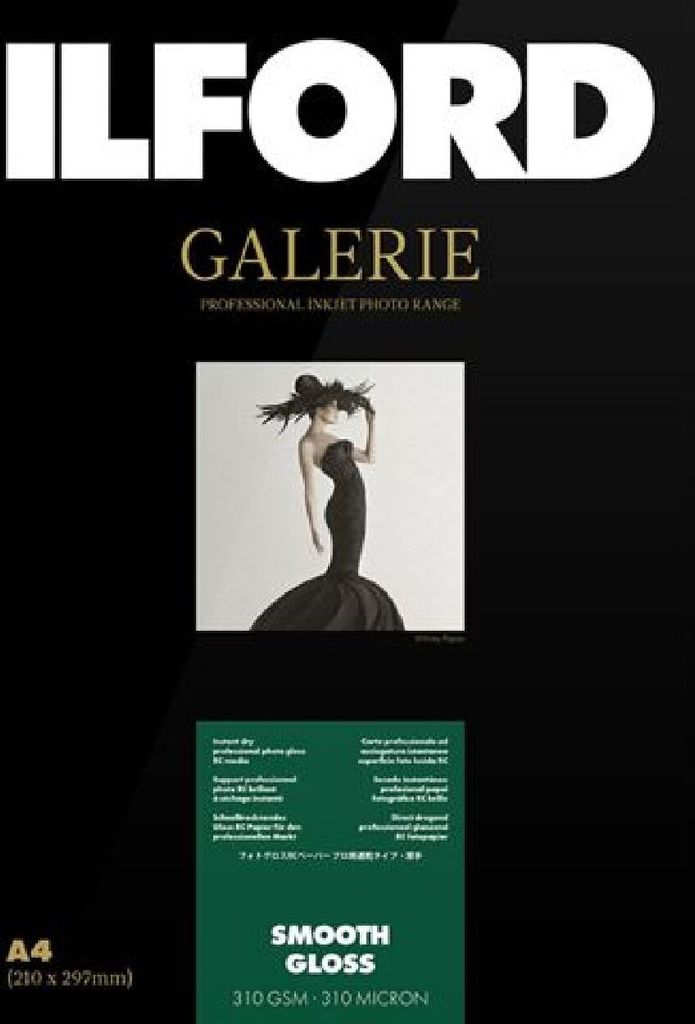 Ilford Gallery, glatt, glänzend, 310 g, A3+, 25 Blatt