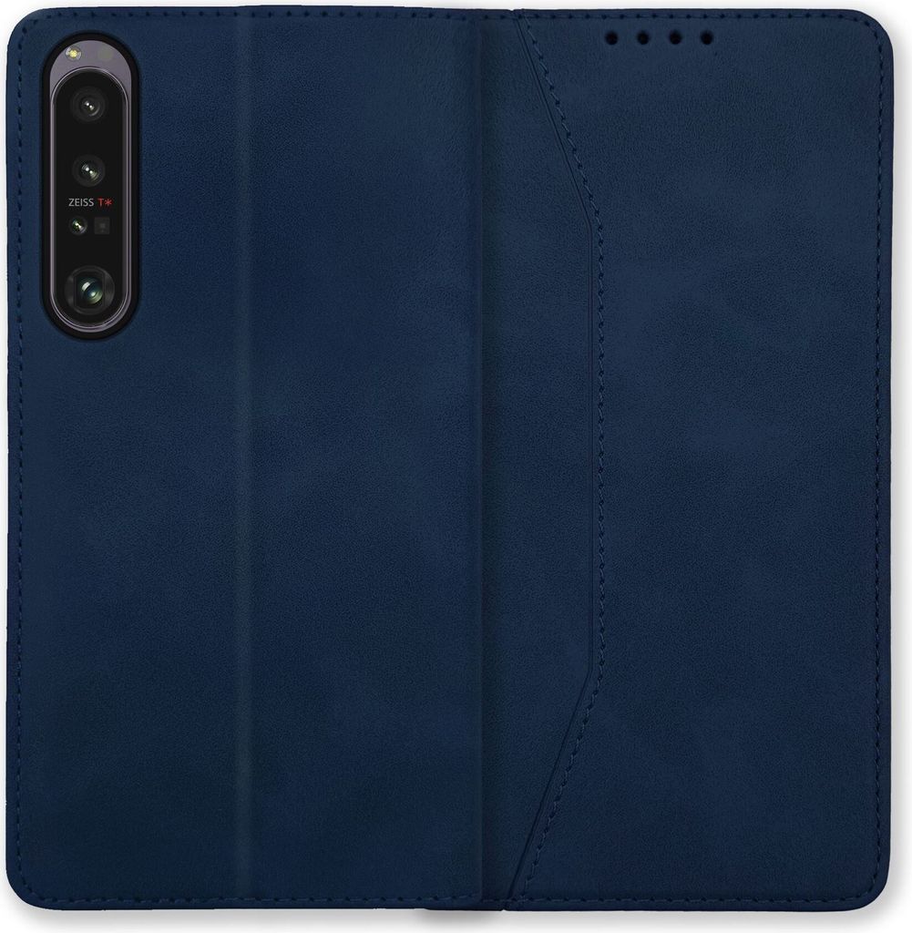 Bookstyle 'Premium' Schutzhülle Klapphülle Schutztasche Etui Cover für Sony Xperia 1 VI - Blau