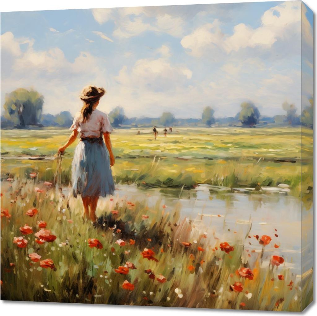 Bild 70x70cm Ländliche Ruhe