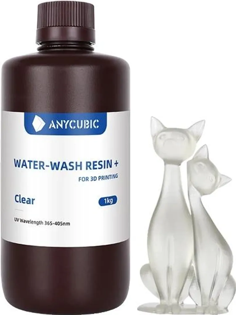 Résine Lavable à l'Eau Haute Précision - Résine 3D Grise 1kg pour LCD