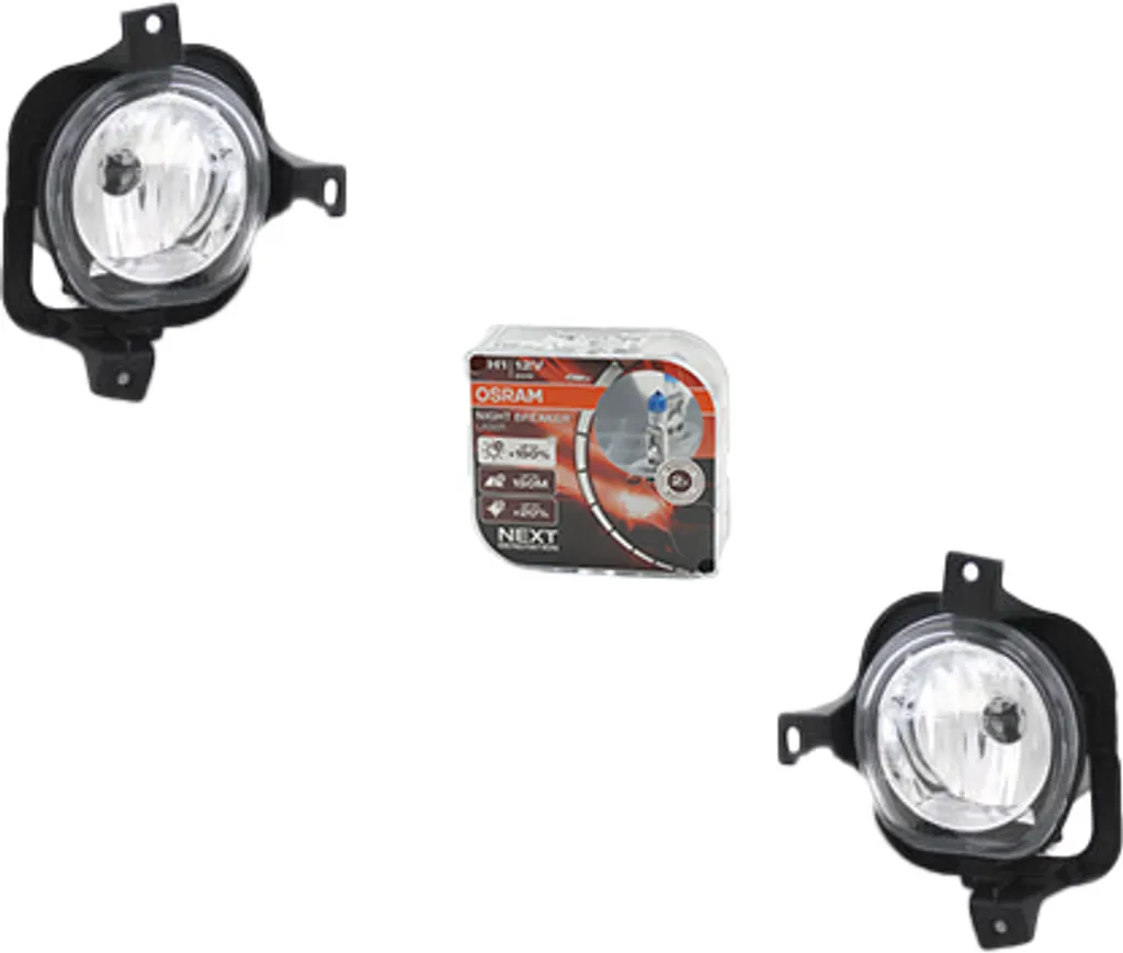 Phares Antibrouillard Ford Ka : Set Johns et Osram Night Breaker Laser
