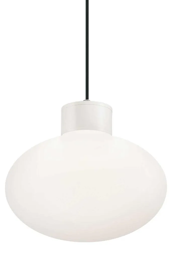 Suspension Clio Blanche E27 : Éclairage Design pour Plafonds Bas ou Hauts