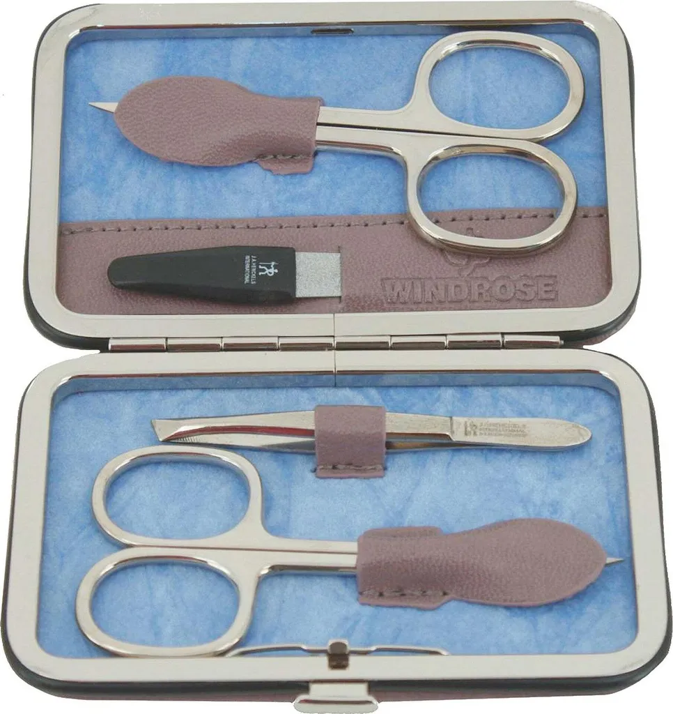 Set de manucure compact WINDROSE Merino Moda gris 5 pièces haute qualité - 3