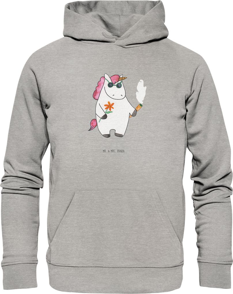 Mr. & Mrs. Panda Kuschelhoodie Einhorn Woodstock Größe XL - Heather Grey - Geschenk, Unicorn, Witzig, Hoodie, Party, Kapuzenpulli, Statement-Hood...