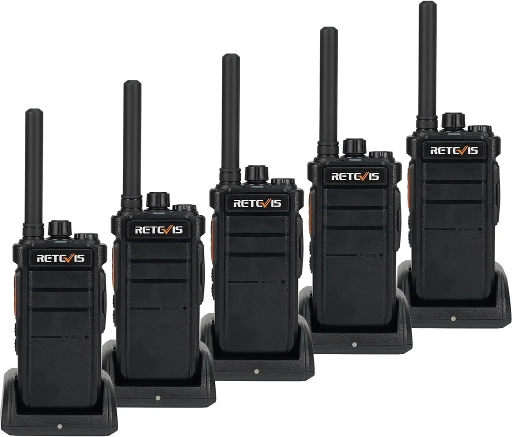 Talkie-Walkie Longue Autonomie 2000 mAh avec Alarme Urgence Retevis