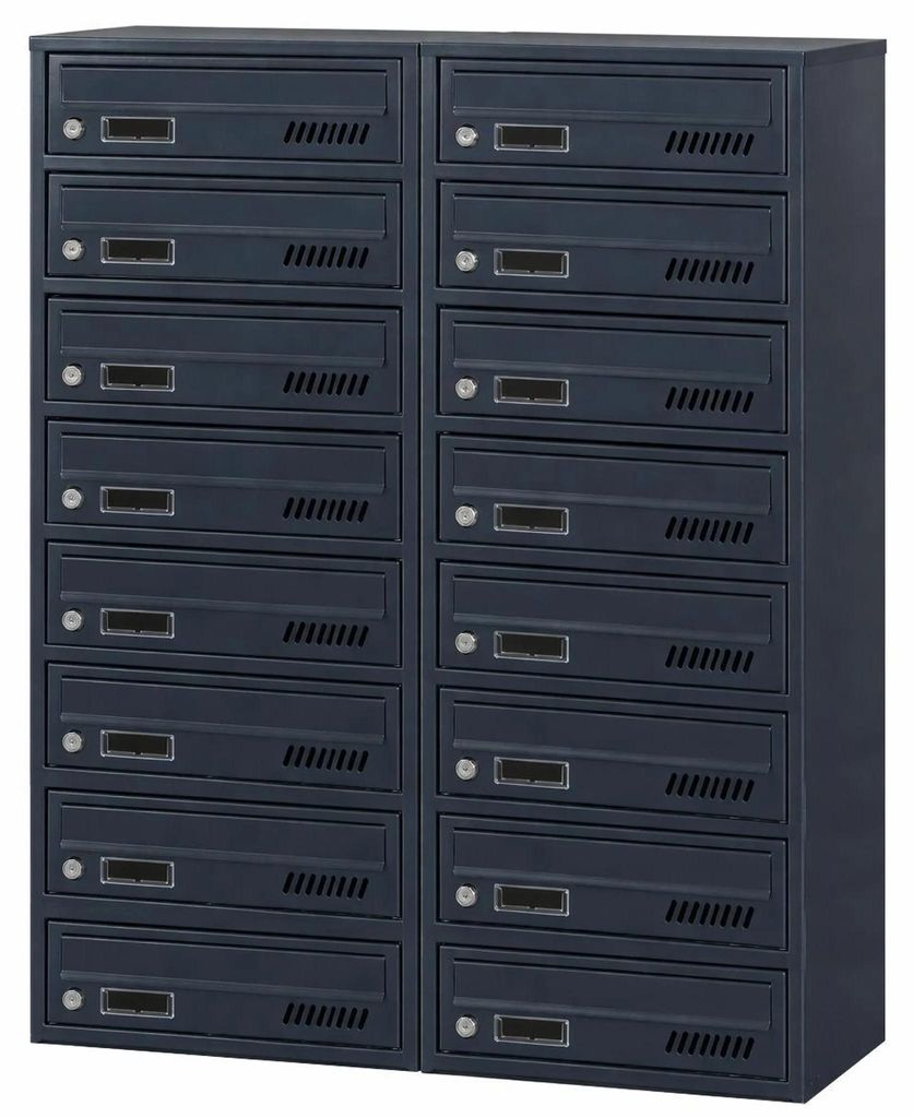 Cassette postale condominiale orizzontale GLM antracite RAL Immagine del prodotto 