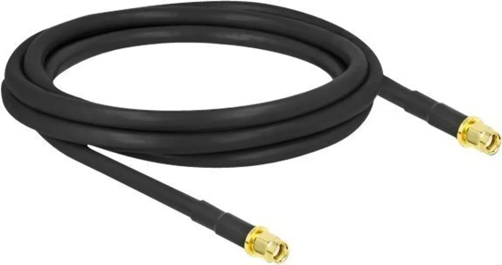 Delock Cavo Antenna RP-SMA Maschio-Maschio LMR Low Loss 50 Ohm