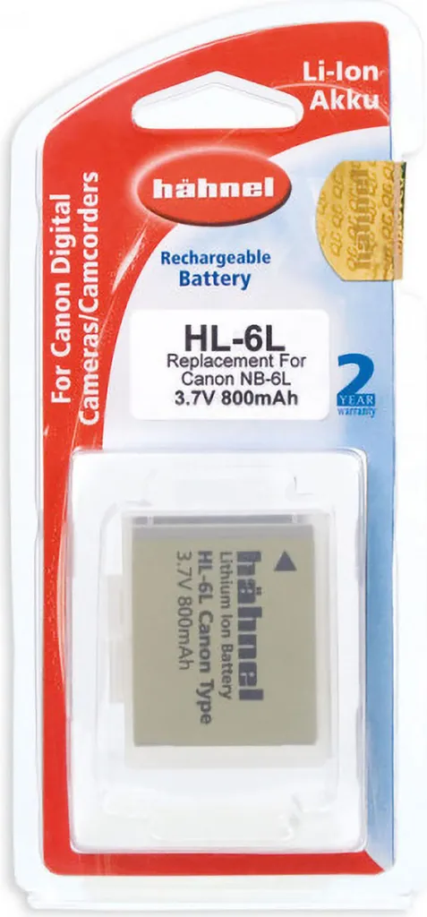 Miglior Batteria per Canon PowerShot: Hähnel HL-6LHP 1110mAh - Prezzo Top