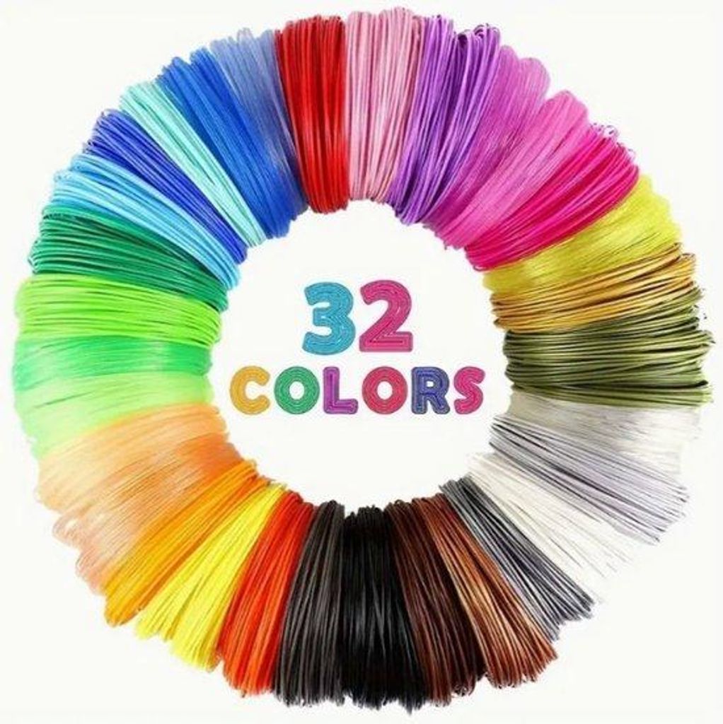 3D-Druck-Filament-Set 32 Farben 1,75mm 96m