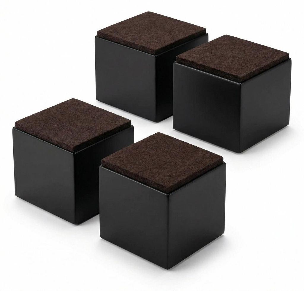 JustValue Elevadores de muebles - 4 unidades - 6 x 6 x 5 cm Imagen del producto 