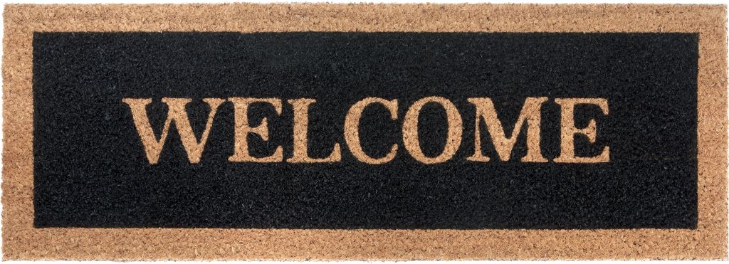 Hanse Home Mix Mats Fußmatte Kokos Black Welcome Border