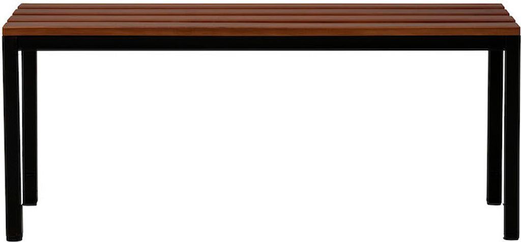 Sitzbank Seal | Freistehend | Schwarz/Buche | Ohne Rückenlehne | HxBxT 40x120x40 cm | Holz