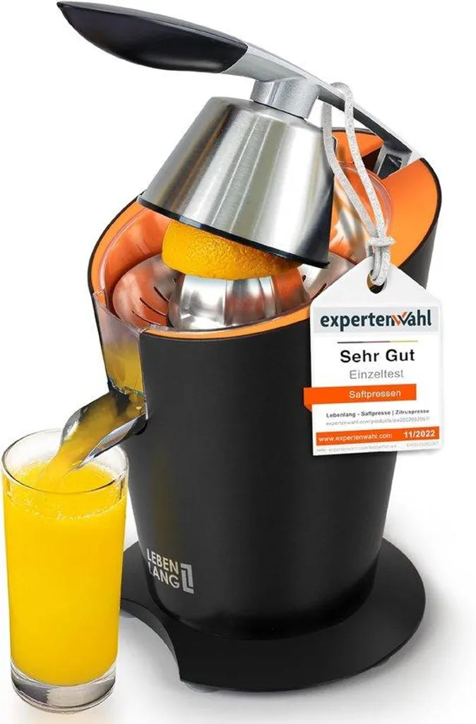 Presse-agrumes inox 600W sans effort pour finir le gaspillage de jus