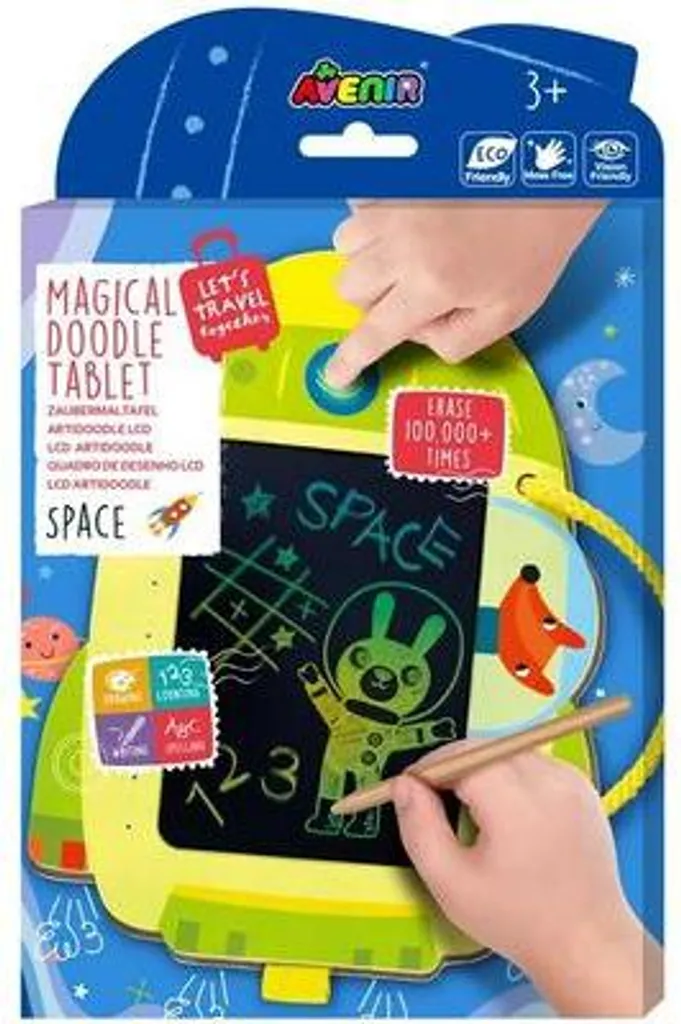 Tableau de coloriage magique LCD Espace - Écran sans lumière bleue 10"