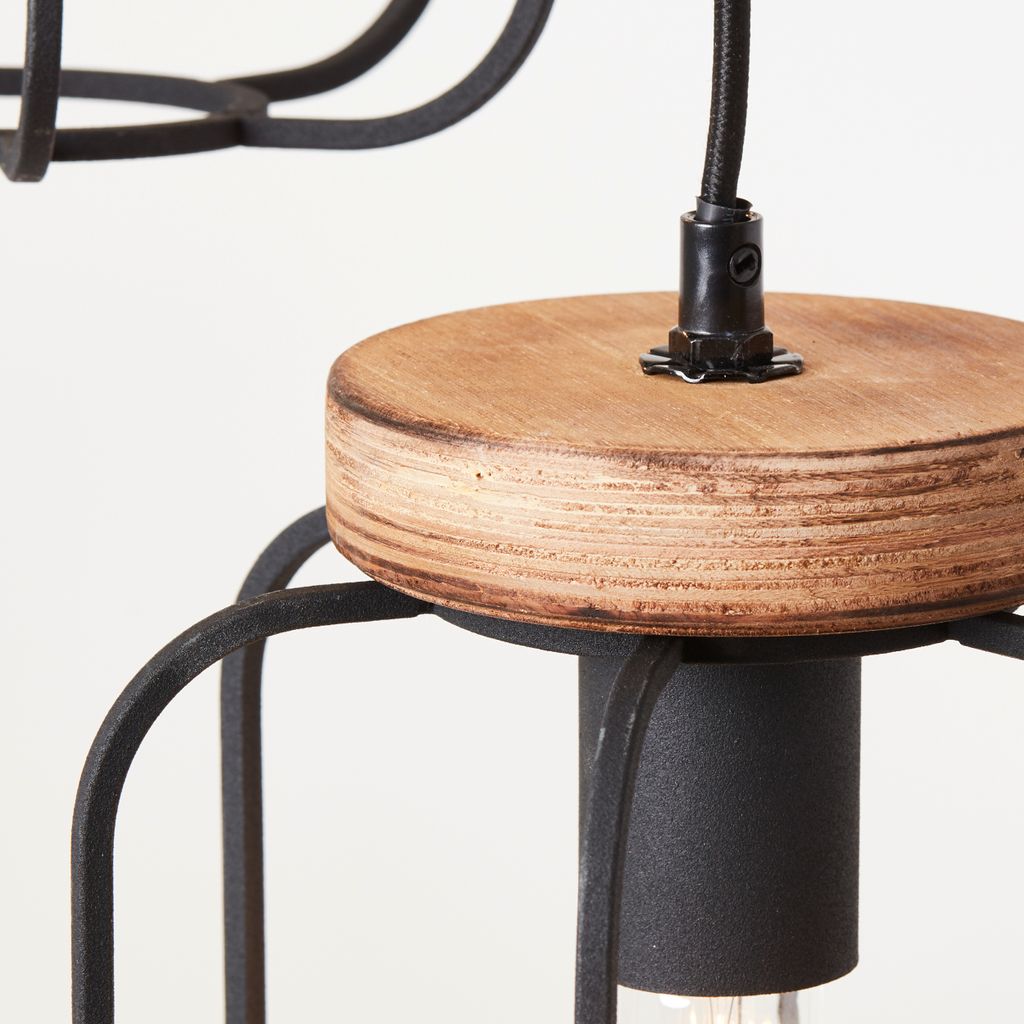 BRILLIANT Lampe, Tosh Pendelleuchte 3flg Rondell antik Produktbild 