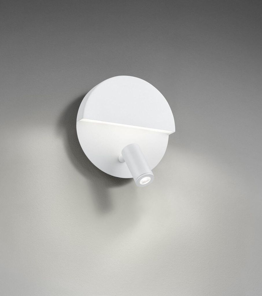 Trio Mario LED Wandleuchte 2x6W 16cm Weiß Matt warmweiss Nachtlicht BT-Lautsprecher