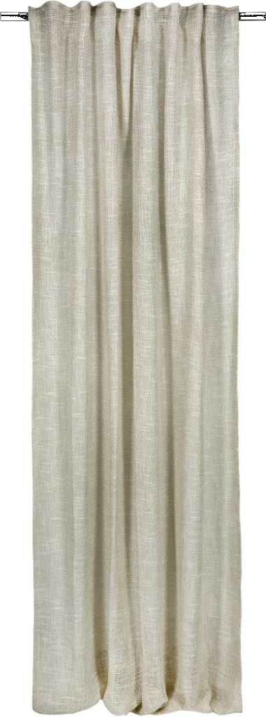 Rideau beige Bright à passants invisibles : style épuré 130x250 cm