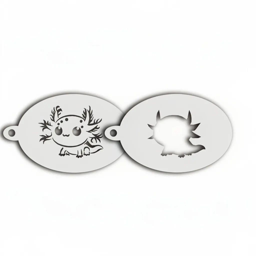 Schminkschablone Shimmer, der funkelnde Axolotl Produktbild 